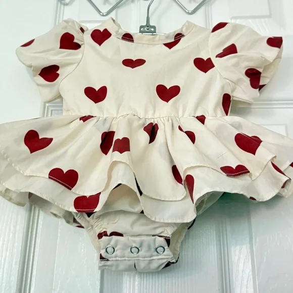 Ivy City Co Heart Ruffle Baby Bubble - Picture 6 of 13